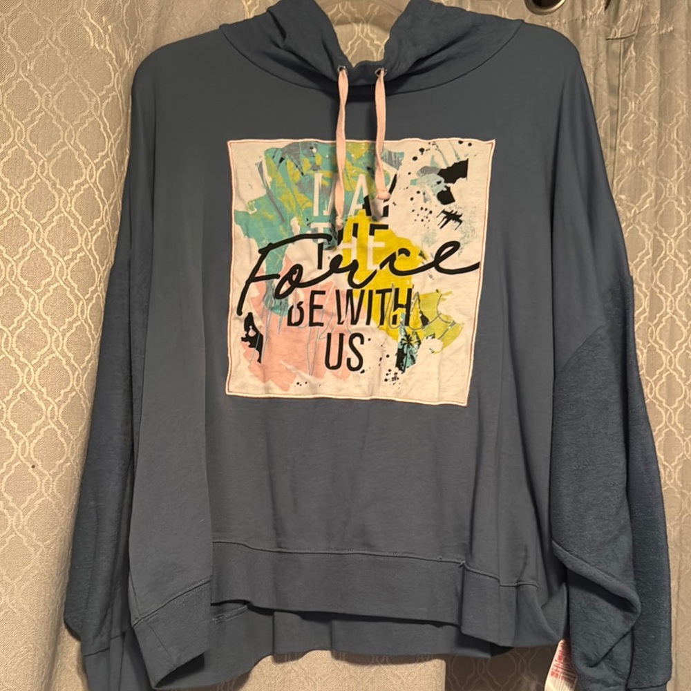 Star Wars Blue Sweatshirt- May the Force Be With Us